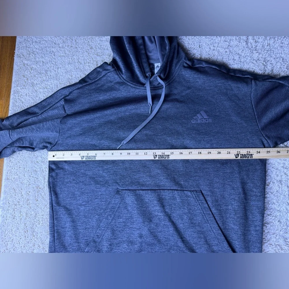 Adidas Men's Gray Hoodie Size XL